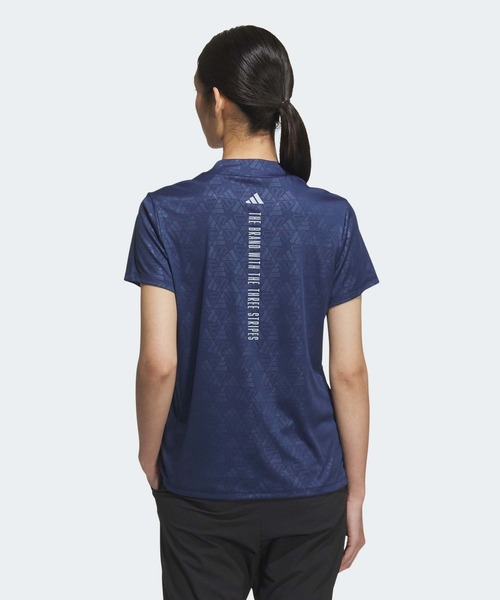 セール】BOSロゴ柄 デボス モックネック半袖シャツ【adidas Golf