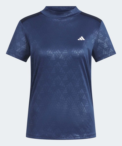 セール】BOSロゴ柄 デボス モックネック半袖シャツ【adidas Golf