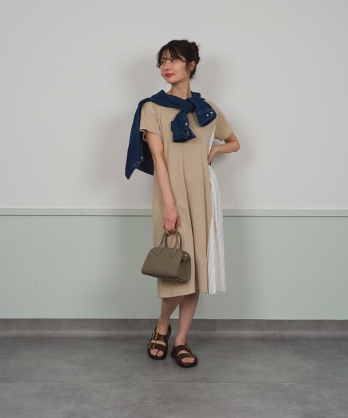 CORSO ROMA，9（コルソローマ）の「【CORSO ROMA,9/コルソローマ9】ダブルストラップサンダル　本革（サンダル・レディース・ブラック/ダークブラウン・36/37/38/39）」の7枚目の写真