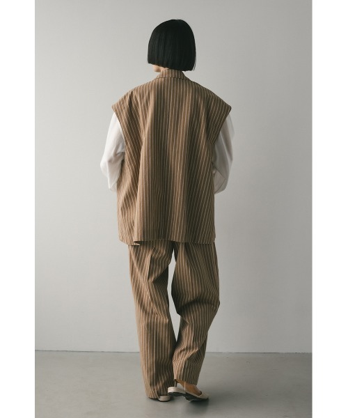 スタイルミキサー フォルムショートベスト ブラウン STYLEMIXER フォルムショートベスト BRN -ファッション通販