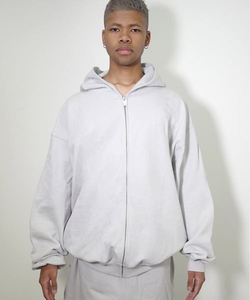 COMMON BASE（コモンベース）の「BLANK H SWEAT ZIP HOODIE（パーカー・メンズ・ホワイト/ライトグレー/ブラック/ヘザーグレー・SMALL/MEDIUM/LARGE/X-LARGE）」の15枚目の写真
