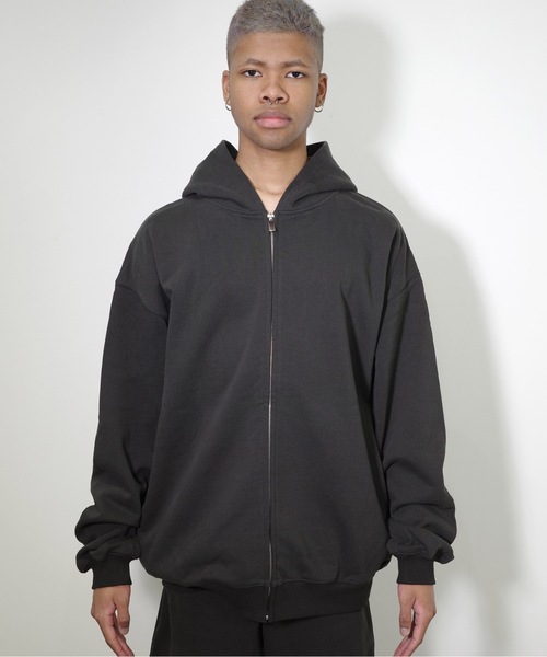 COMMON BASE（コモンベース）の「BLANK H SWEAT ZIP HOODIE（パーカー・メンズ・ホワイト/ライトグレー/ブラック/ヘザーグレー・SMALL/MEDIUM/LARGE/X-LARGE）」の8枚目の写真