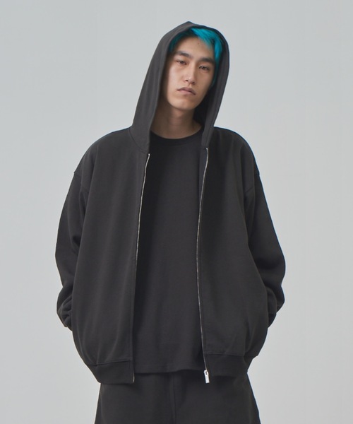 COMMON BASE（コモンベース）の「BLANK H SWEAT ZIP HOODIE（パーカー・メンズ・ホワイト/ライトグレー/ブラック/ヘザーグレー・SMALL/MEDIUM/LARGE/X-LARGE）」の5枚目の写真