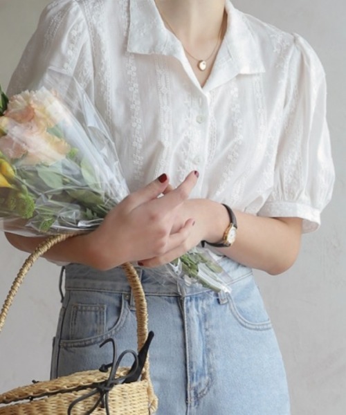 BLANC FICELLE(ブランフィセル)の「半袖 レース オープンシャツ(シャツ/ブラウス・レディース・B/A・S/M/L)」の20枚目の写真