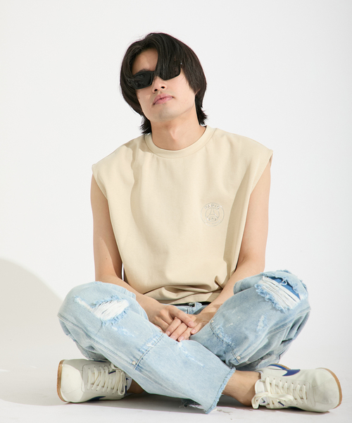 PARIS SAINT-GERMAIN(パリサンジェルマン)の「【Paris Saint-Germain / パリ・サン=ジェルマン】 JP METALIC LOGO TANK(Tシャツ/カットソー・メンズ・チャコールグレー/ブラック/ブラウン/ベージュ/ホワイト・X-LARGE/LARGE/MEDIUM)」の5枚目の写真