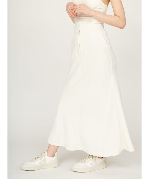 emmi(エミ)の「ジョーゼットナロースカート(スカート・レディース・アイボリー/ブラック/ブラウン・0/1)」の7枚目の写真