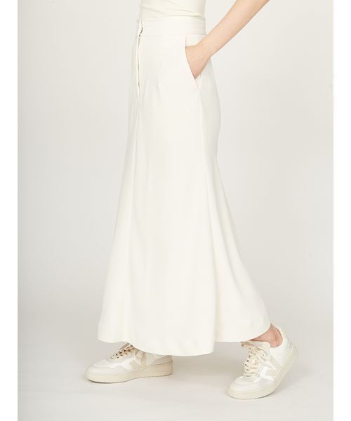 emmi(エミ)の「ジョーゼットナロースカート(スカート・レディース・アイボリー/ブラック/ブラウン・0/1)」の8枚目の写真
