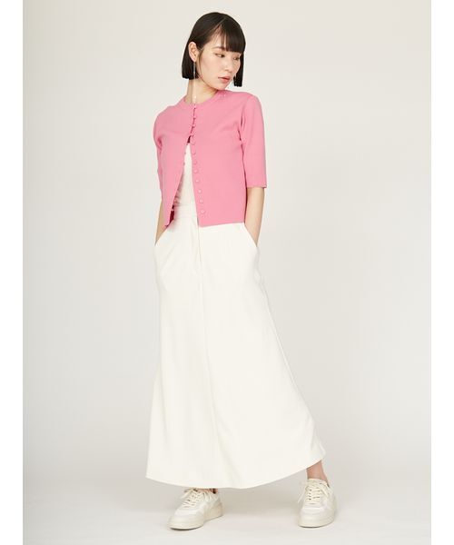 emmi(エミ)の「ジョーゼットナロースカート(スカート・レディース・アイボリー/ブラック/ブラウン・0/1)」の15枚目の写真