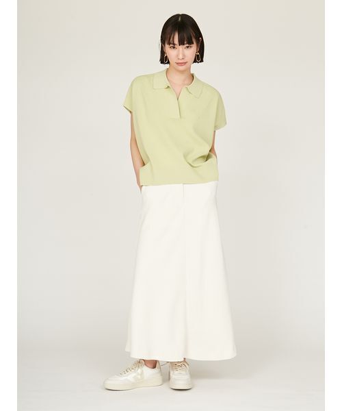 emmi(エミ)の「ジョーゼットナロースカート(スカート・レディース・アイボリー/ブラック/ブラウン・0/1)」の19枚目の写真