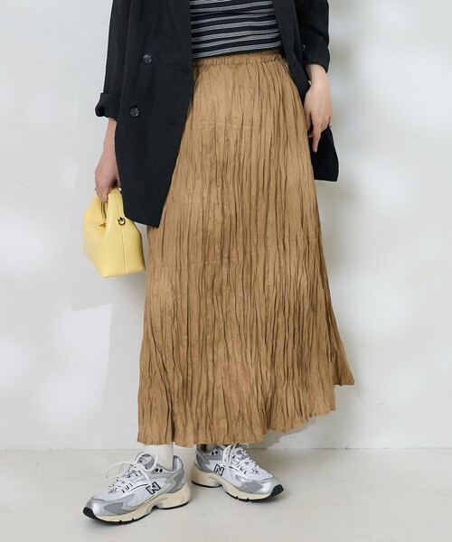 別注仕立て　カシミヤクリーム色 プリーツスカート trim_ofcrs_item7aaf1df87ea611e