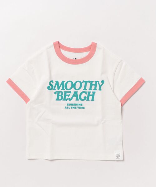 Smoothy（スムージー）の「Smoothy Ringer T shirt / スムージー リンガー Tシャツ（Tシャツ/カットソー・キッズ・サックスブルー/ホワイト系その他・SMALL/MEDIUM/LARGE/X-LARGE）」の8枚目の写真