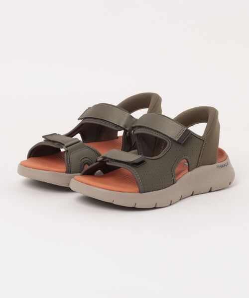 SKECHERS(スケッチャーズ)の「【SKECHERS】スポーツサンダル GO WALK FLEX SANDAL(サンダル・メンズ・ブラック/オリーブ/ブラック×ライム・26.0cm/27.0cm/25.0cm/28.0cm)」の1枚目の写真