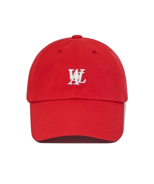 WOOALONG(ウアロン)の「【UNISEX】WOOALONG/スモールロゴCAP(キャップ・レディース・ホワイト/レッド/ベビーピンク/ベージュ/ブラック・SMALL)」の5枚目の写真