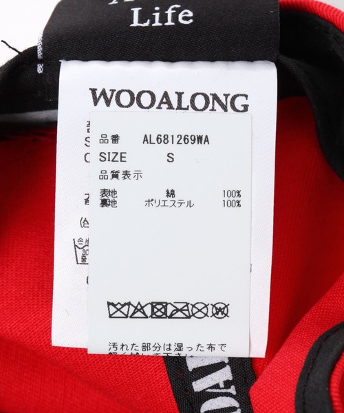 WOOALONG(ウアロン)の「【UNISEX】WOOALONG/スモールロゴCAP(キャップ・レディース・ホワイト/レッド/ベビーピンク/ベージュ/ブラック・SMALL)」の18枚目の写真