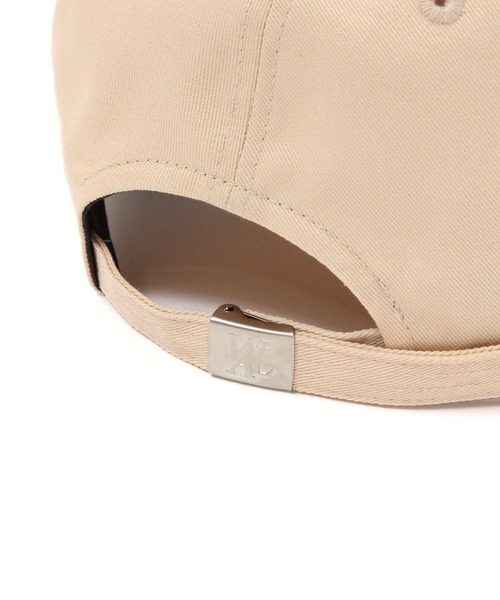 キャップ WOOALONG Mellow cotton logo cap DARK BEIGE WL240WCA92UDBE Mellow cotton logo cap - DARK BEIGE - WOOALONG | 60% - Asian