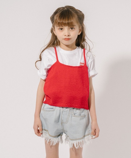 URBAN CHERRY（アーバンチェリー）の「ニットキャミソール（キャミソール・キッズ・レッド・120cm/130cm/140cm/150cm/110cm）」の8枚目の写真