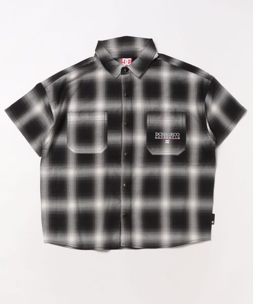 [25SS☆新] NERDY★WHO IS NEDDY short sleeve shirt 半袖シャツ 25SS】WOMEN グラフティーロゴプリント 半袖シャツ ネイビー