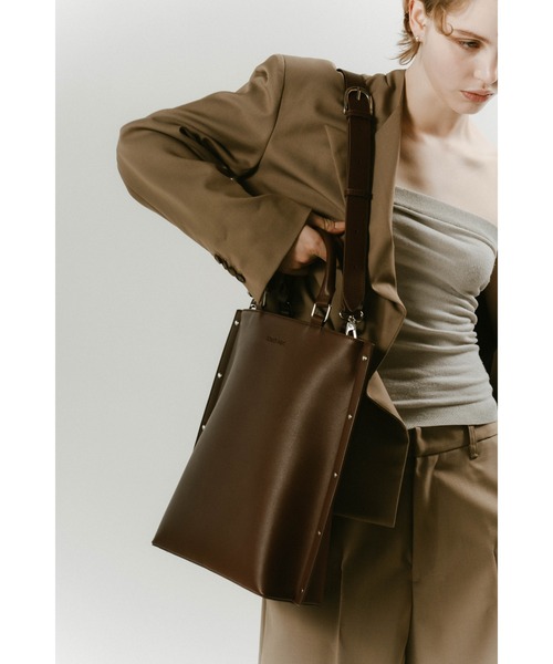 【knuthmarf】side studs leather bag / レザー side studs leather bag/2color | KNUTH MARF