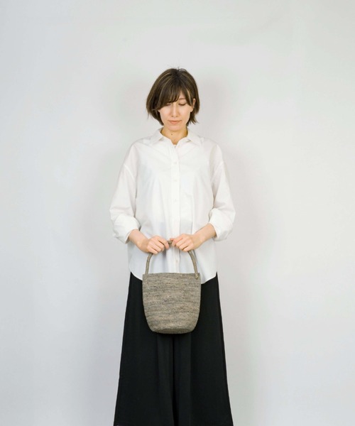 MADE IN MADA(メイドインマダ)の「【MADE IN MADA /メイドインマダ】かごバッグ ラフィア バケツバッグ トートバッグ ハンドバッグ(かごバッグ・レディース・グレー/ブラウン/ナチュラル・FREE)」の17枚目の写真