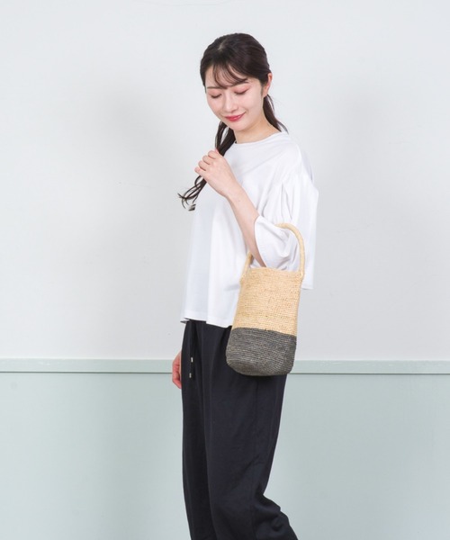 MADE IN MADA バケツ型 かごバック セール】【MADE IN MADA /メイドインマダ】かごバッグ ラフィア
