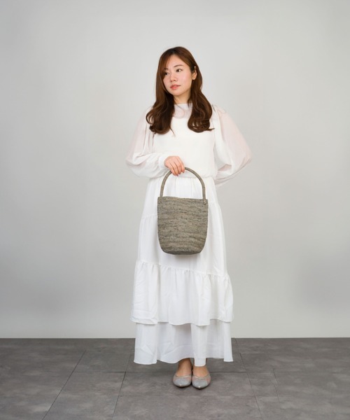 MADE IN MADA(メイドインマダ)の「【MADE IN MADA /メイドインマダ】かごバッグ ラフィア バケツバッグ トートバッグ ハンドバッグ(かごバッグ・レディース・グレー/ブラウン/ナチュラル・FREE)」の15枚目の写真