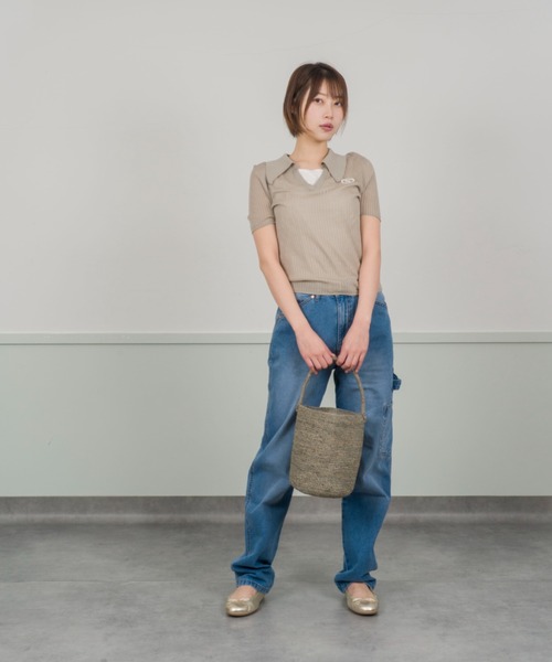 MADE IN MADA(メイドインマダ)の「【MADE IN MADA /メイドインマダ】かごバッグ ラフィア バケツバッグ トートバッグ ハンドバッグ(かごバッグ・レディース・グレー/ブラウン/ナチュラル・FREE)」の12枚目の写真