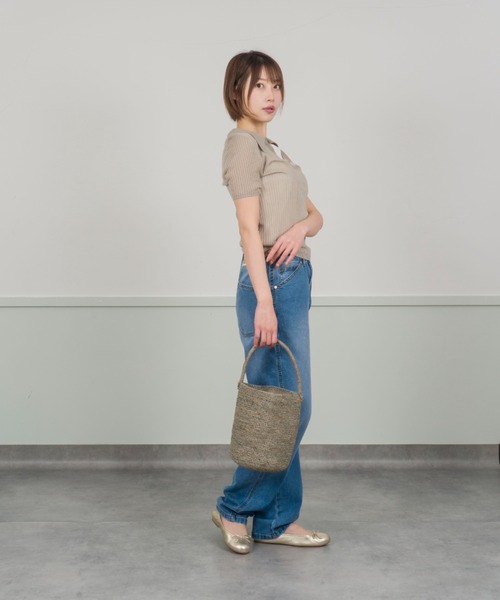 MADE IN MADA(メイドインマダ)の「【MADE IN MADA /メイドインマダ】かごバッグ ラフィア バケツバッグ トートバッグ ハンドバッグ(かごバッグ・レディース・グレー/ブラウン/ナチュラル・FREE)」の13枚目の写真