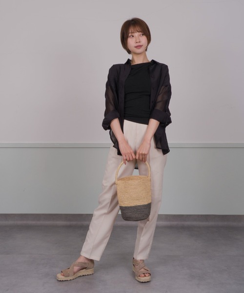 MADE IN MADA(メイドインマダ)の「【MADE IN MADA /メイドインマダ】かごバッグ ラフィア バケツバッグ トートバッグ ハンドバッグ(かごバッグ・レディース・グレー/ブラウン/ナチュラル・FREE)」の22枚目の写真