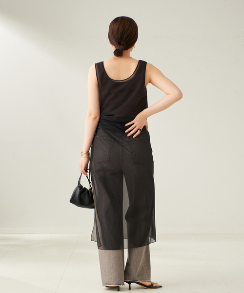 Plage プラージュ Satin タンク ブラック plage タンクトップ Satin タンク レディース : ZOZOTOWN Yahoo