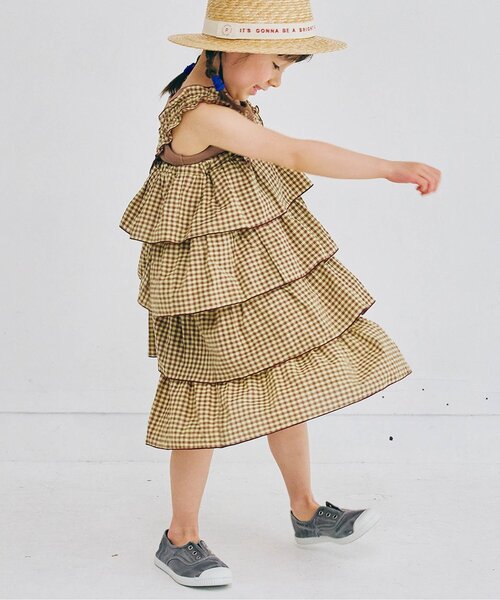 スカートにもなる2WAYティアードフリルワンピース（スカート）｜p