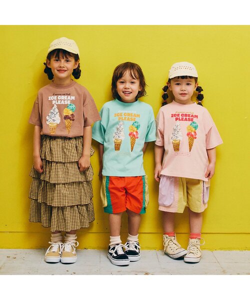 p.premier(ピードットプルミエ)の「スカートにもなる2WAYティアードフリルワンピース(スカート・キッズ・ブラウン/グリーン/パープル・80/90/100/110/120/130/140)」の8枚目の写真