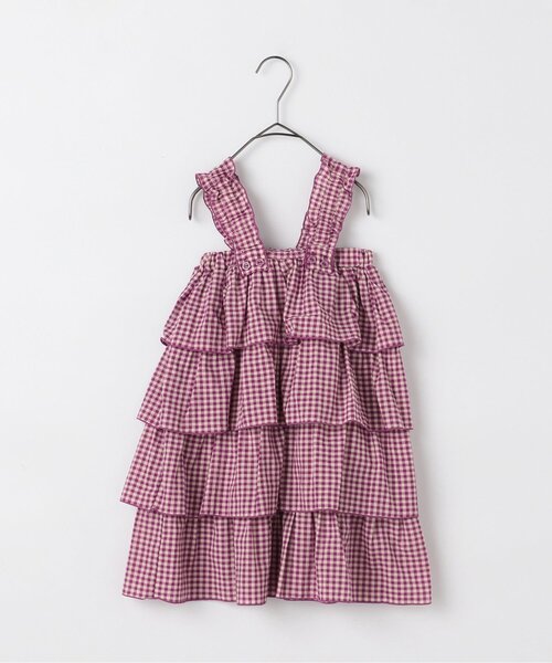 p.premier(ピードットプルミエ)の「スカートにもなる2WAYティアードフリルワンピース(スカート・キッズ・ブラウン/グリーン/パープル・80/90/100/110/120/130/140)」の21枚目の写真