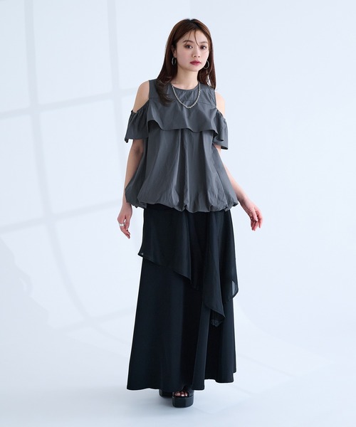 ラッフルシアーレイヤードスカート（スカート）｜Ellno de Mavie