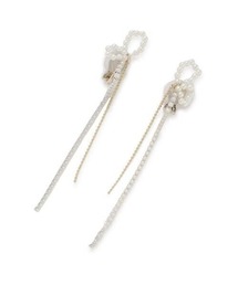 SNIDEL | ロングリボンイヤリング(イヤリング)