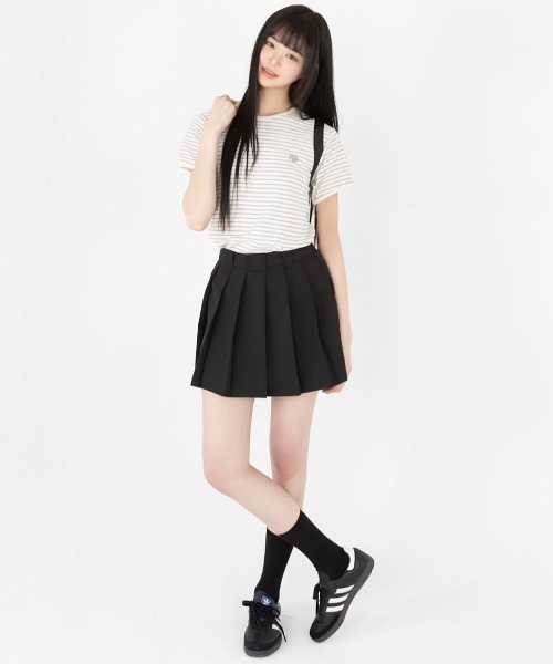 muahmuah（ムーアムーア）の「A'GEM/9 × .kom 『muah muah/ムーアムーア』COMFORT STRIPE HALF T-SHIRT/コンフォートボーダー TEE（Tシャツ/カットソー・レディース・ネイビー/グレー/ブラック・FREE）」の11枚目の写真