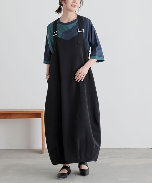 n'OrLABEL(ノアールレーベル)の「配色アシメ切替カットソー(Tシャツ/カットソー・レディース・ブラック/ネイビー/オートミール・FREE)」の16枚目の写真