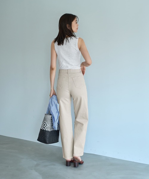 STYLE DELI(スタイルデリ)の「デコルテが見えすぎないリブタンクトップ(タンクトップ・レディース・ブラック/杢グレー/ホワイト・MEDIUM)」の13枚目の写真