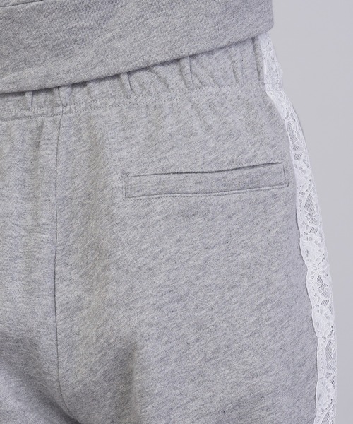 RAY CASSIN（レイカズン）の「【セットアップ対応】ピグメントレースフレアスウェットパンツ（スウェットパンツ・レディース・ブラック/グレー/ピンク・FREE）」の10枚目の写真