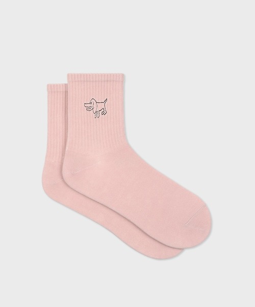 Paul Smith(ポールスミス)の「Drawn by Paul “Dog” ソックス【150658 MD2】(ソックス/靴下・メンズ・ライトピンク/ホワイト/ライトグリーン/ネイビー・25-27)」の4枚目の写真