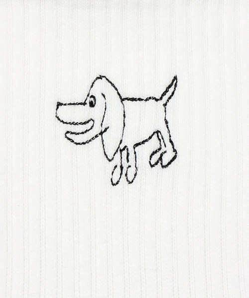 Paul Smith(ポールスミス)の「Drawn by Paul “Dog” ソックス【150658 MD2】(ソックス/靴下・メンズ・ライトピンク/ホワイト/ライトグリーン/ネイビー・25-27)」の8枚目の写真