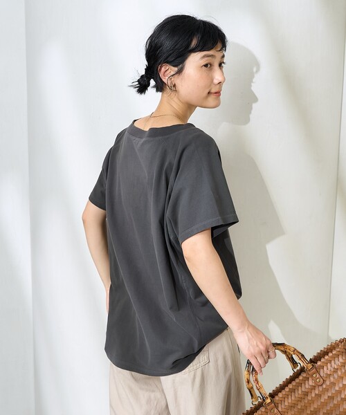 セール】ヴィンテージライク VネックロゴTシャツ（Tシャツ