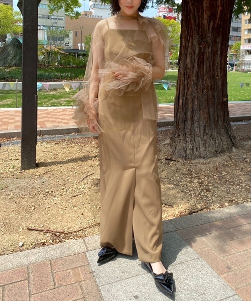ANDRESD アンドレスド blooming tulle dress blooming tulle dress ブルーミングチュールドレス（ドレス