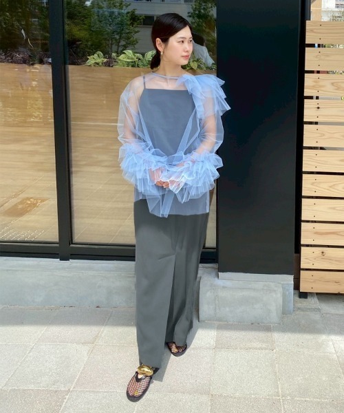 セール】【ANDRESD】blooming tulle dress［ブルーミング