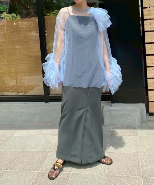 ブルーミングチュールドレス PourVous andresd DONOBAN｜blooming