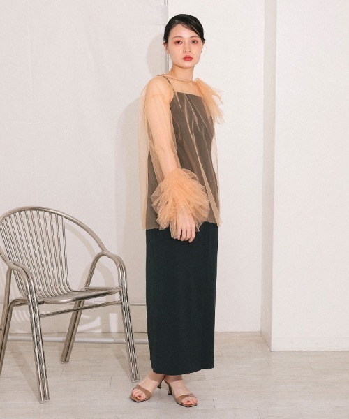 ANDRESD】blooming tulle dress［ブルーミングチュールドレス