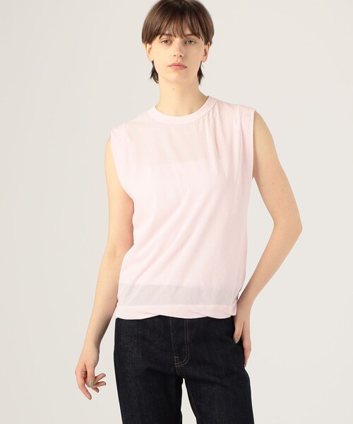 ATON - 本日限定 ATON 人気 素敵 シルエット ノースリーブ トップス ATON tシャツ 「別注」ATON / DRY COTTON JERSEY タンクトップ