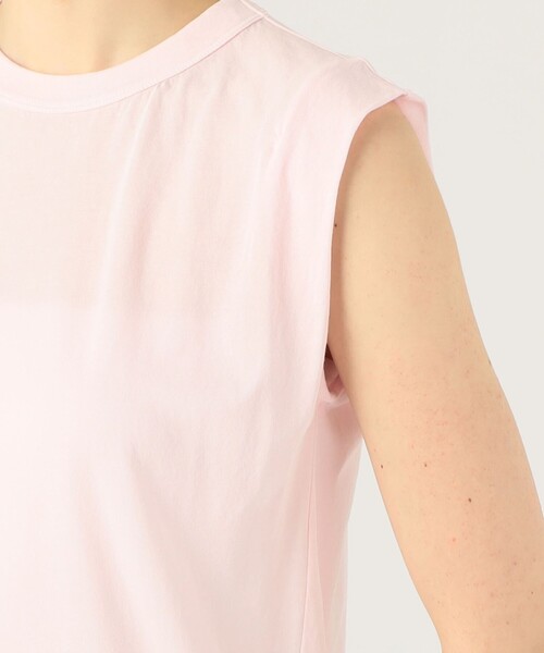 ATON（エイトン）の「ATON TANK ノースリーブプルオーバー（Tシャツ/カットソー・レディース・ライトベージュ/ライトピンク/ブラック/ホワイト・1）」の10枚目の写真