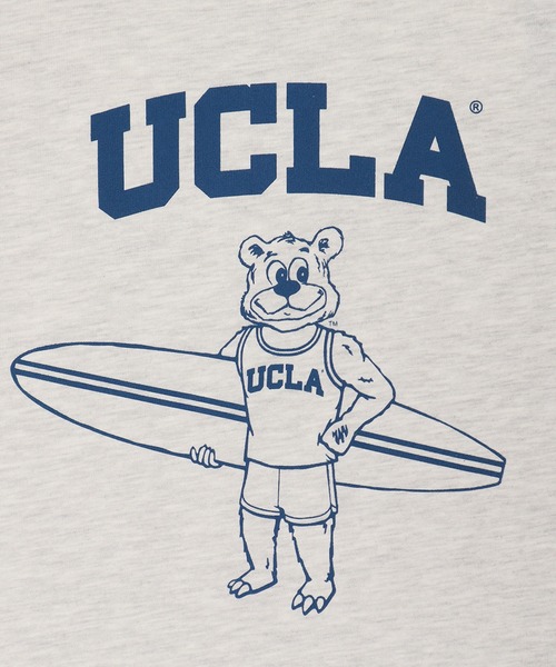 UCLA（ユーシーエルエー）の「【UCLA】サーフキャラクターリンガーＴシャツ/アイビーリーグＴシャツ（Tシャツ/カットソー・メンズ・オートミール/ホワイト・XL/L/M）」の8枚目の写真