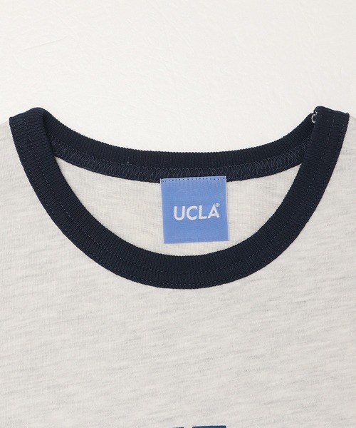 UCLA（ユーシーエルエー）の「【UCLA】サーフキャラクターリンガーＴシャツ/アイビーリーグＴシャツ（Tシャツ/カットソー・メンズ・オートミール/ホワイト・XL/L/M）」の9枚目の写真