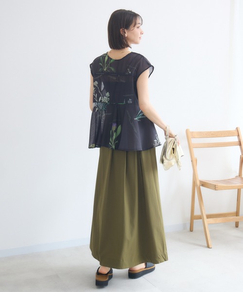 KATHARINE ROSS(キャサリンロス)の「【KATHARINE ROSS】COOL撥水タックギャザースカート(スカート・レディース・ブラウン/カーキ/ブルー・MEDIUM)」の20枚目の写真